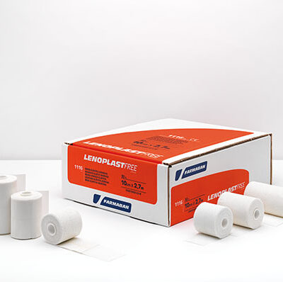LIGADURA ELASTICA ADESIVA LENOPLAST FREE - 2,7 MT