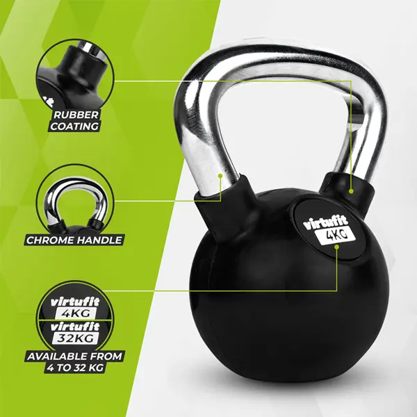 KETTLEBELL VIRTUFIT RUBBER PRO