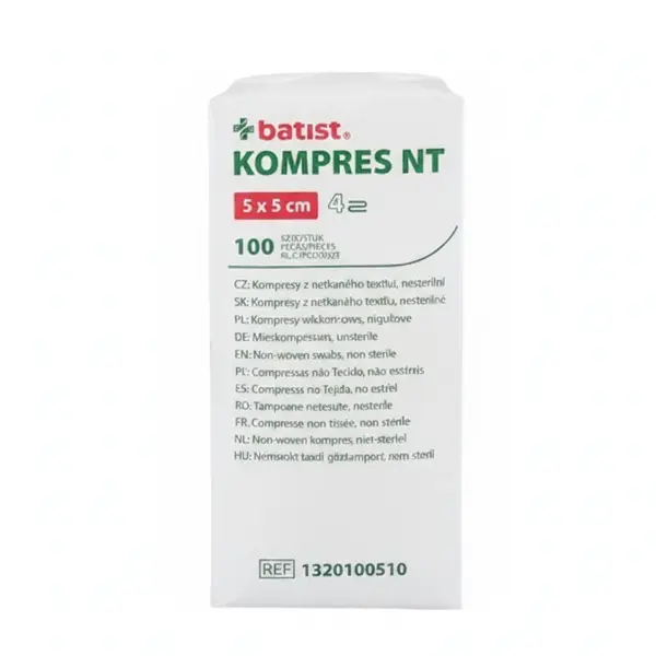COMPRESSA DE GAZE TNT 5X5 CM